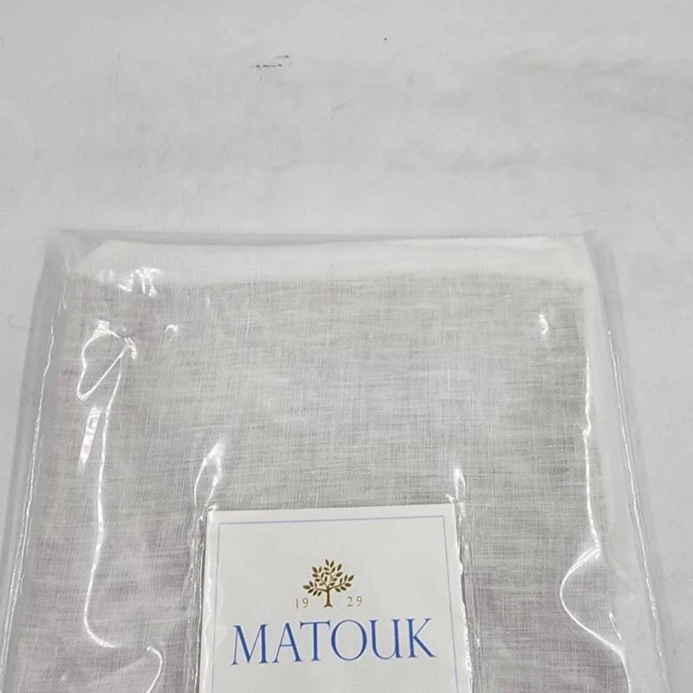 Matouk Roman Hemstitch Boudoir 100% Linen Sham 12''x 16'' - White